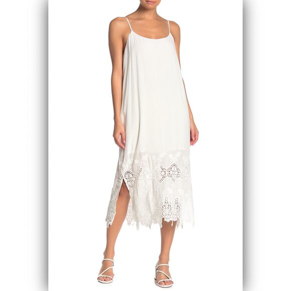 NWT Show Me Your Mumu SMYM Sun Slip Dress Crochet Lace Hem Beach Wedding Boho Sm - Picture 3 of 5